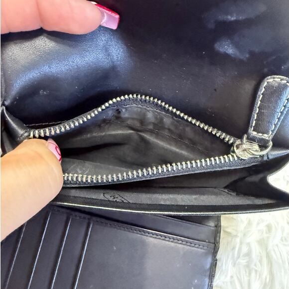 Coach Black Canvas Wallet - Picture 9 of 11
